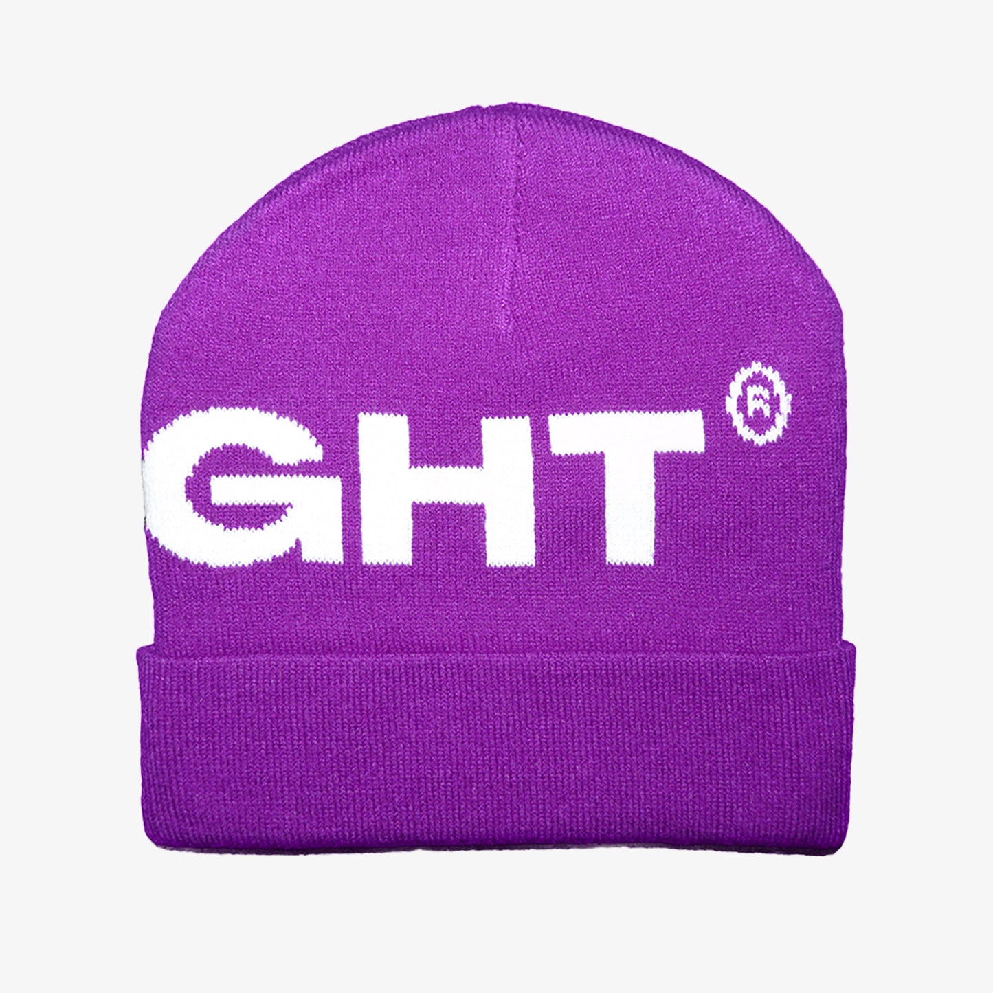 Midnight Big Logo Purple/White Beanie