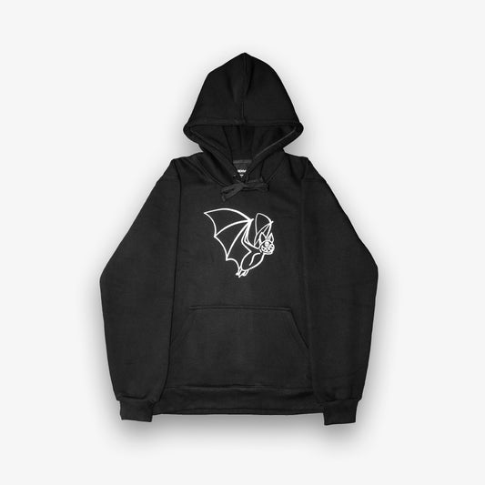 Flying Bat hoodie black