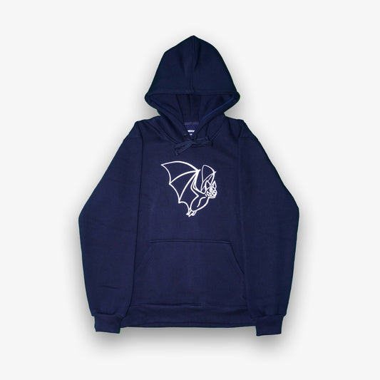Flying Bat hoodie navy